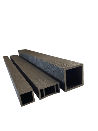 Столб для ограждений Экодекинг Топ 3D 100x100х3000 Венге